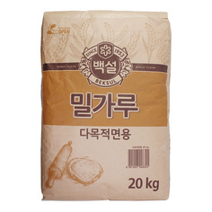 <b>[수량한정특가]</b> 밀가루(다목적면용) 20kg/백설