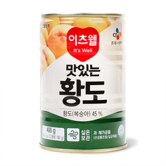 맛있는황도(슬라이스) 400g/이츠웰