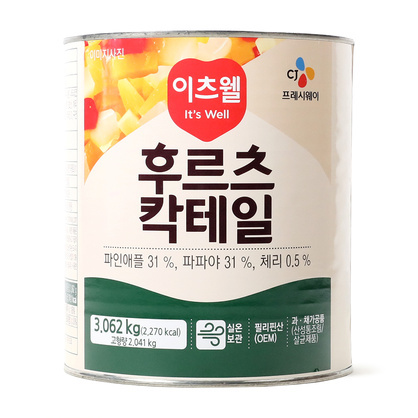 후르츠칵테일 3kg/이츠웰