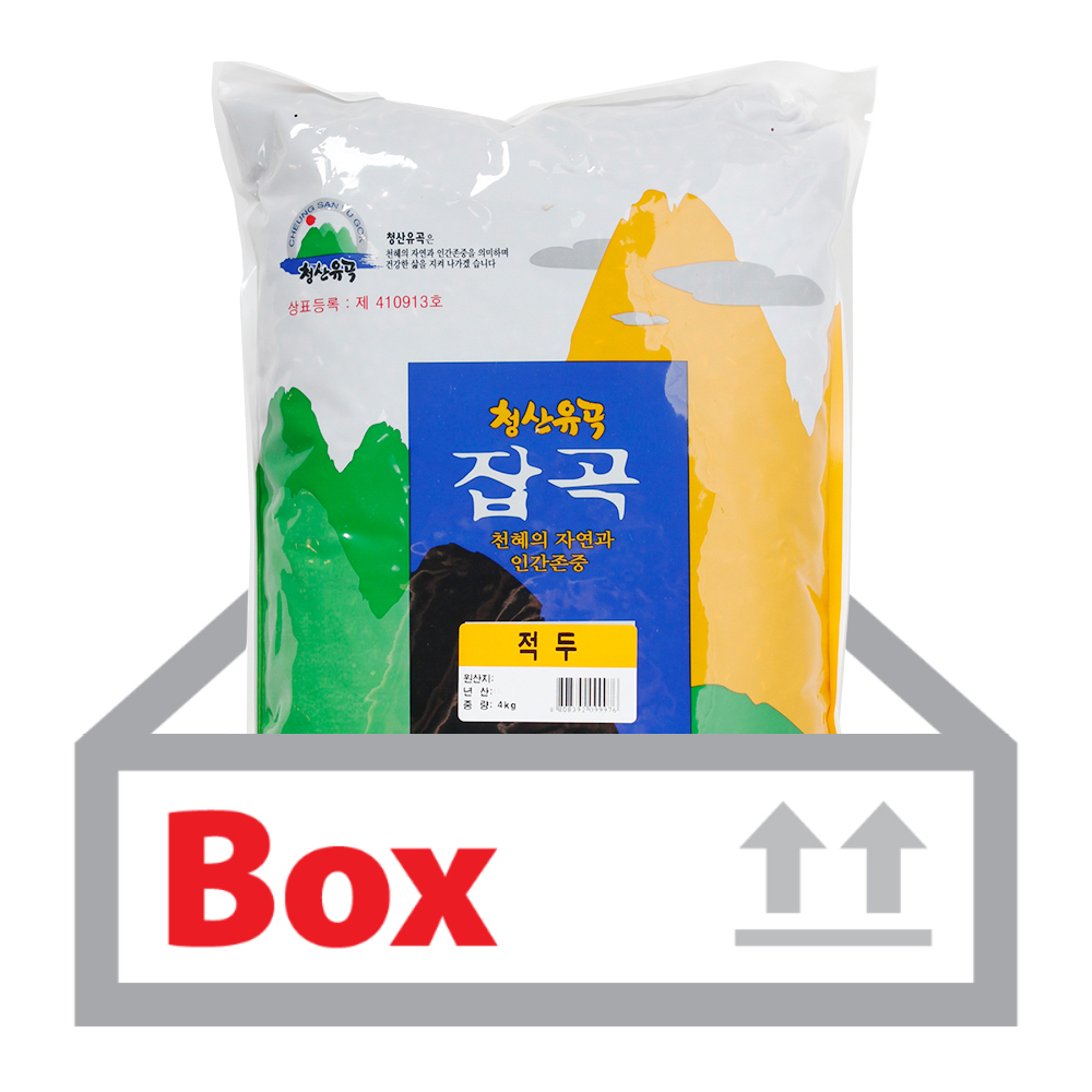 팥 4kg*5ea(박스)/청산곡물