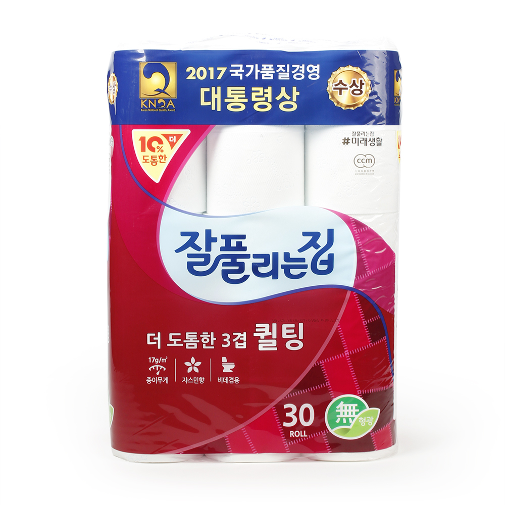 잘풀리는집 퀼팅3겹 30m*30롤/미래생활