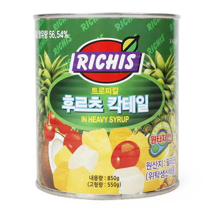 후르츠칵테일 850g/리치스