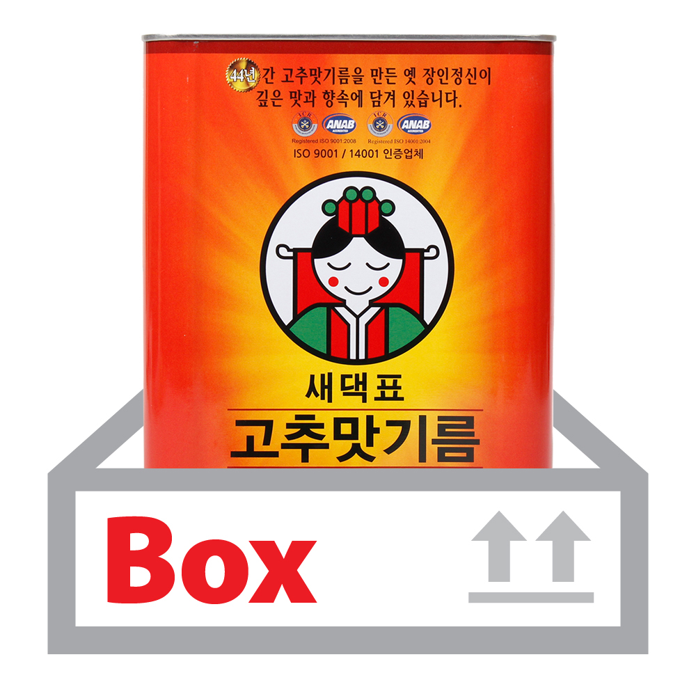 고추맛기름 3.4L*4ea(박스)/새댁