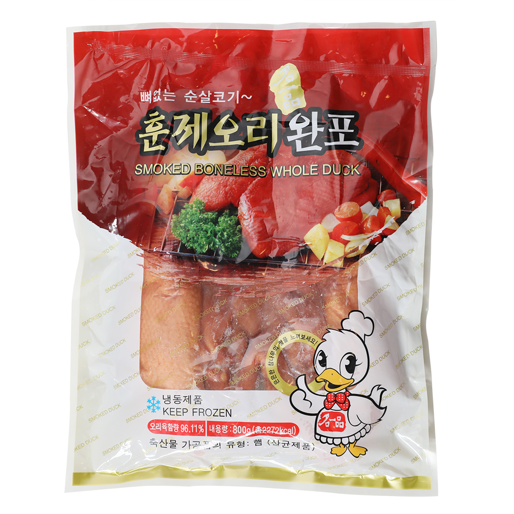 훈제오리완포 800g/삼아아시아