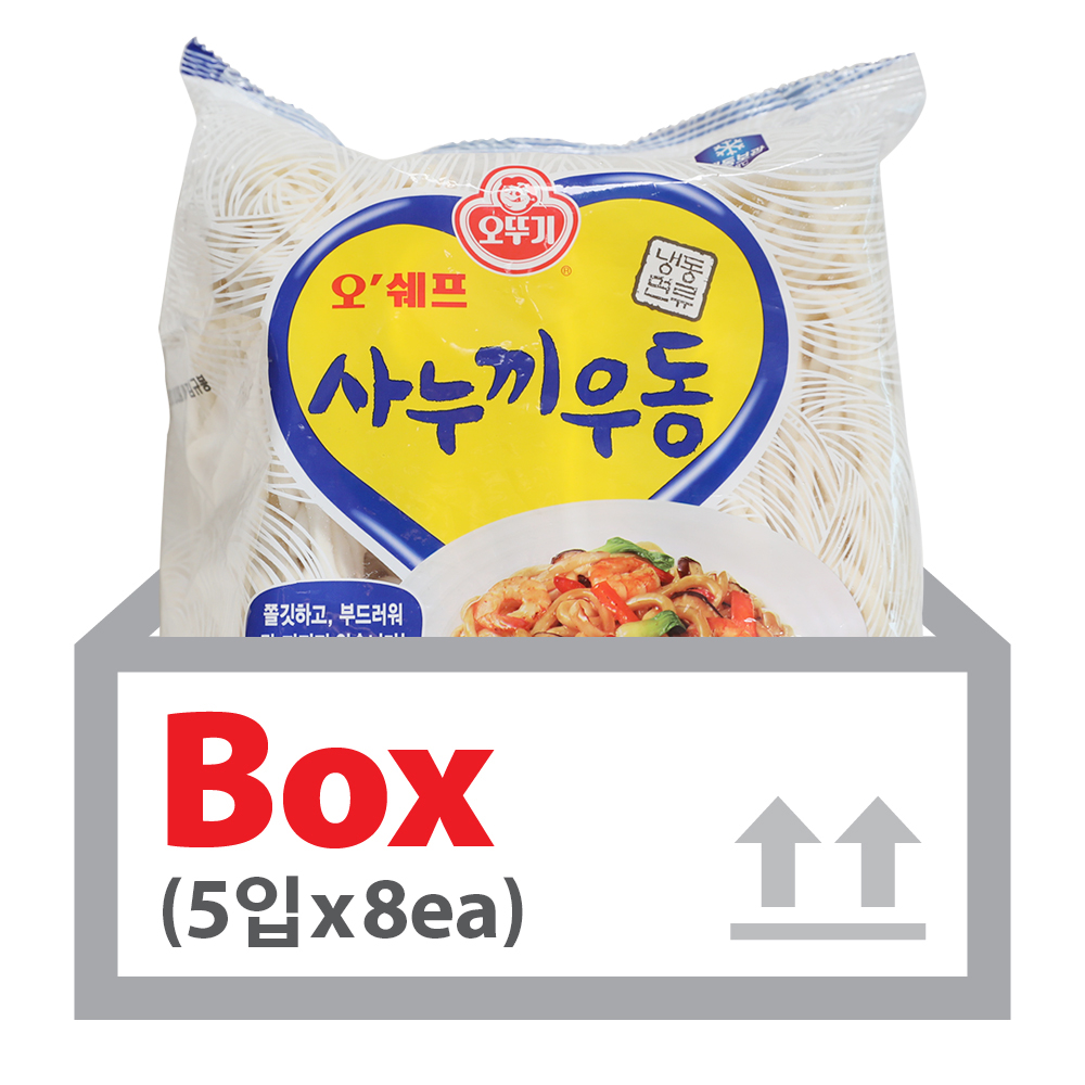 오쉐프 사누끼우동 230g*5입*8ea(박스)/오뚜기