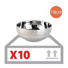 고급복층그릇 18cm*10ea(곽)/GGOMI