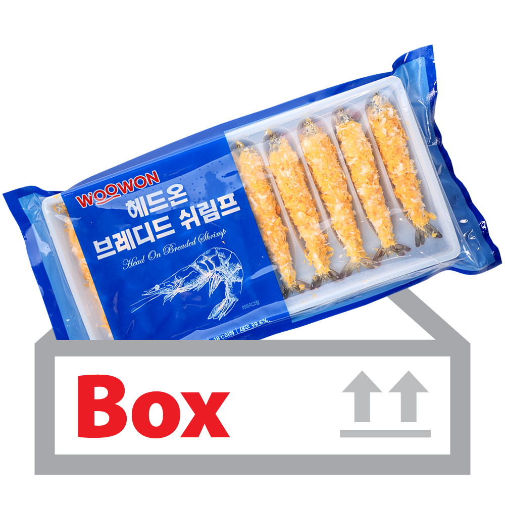 헤드온브레디드쉬림프 50g*10미*10ea(박스)/우원
