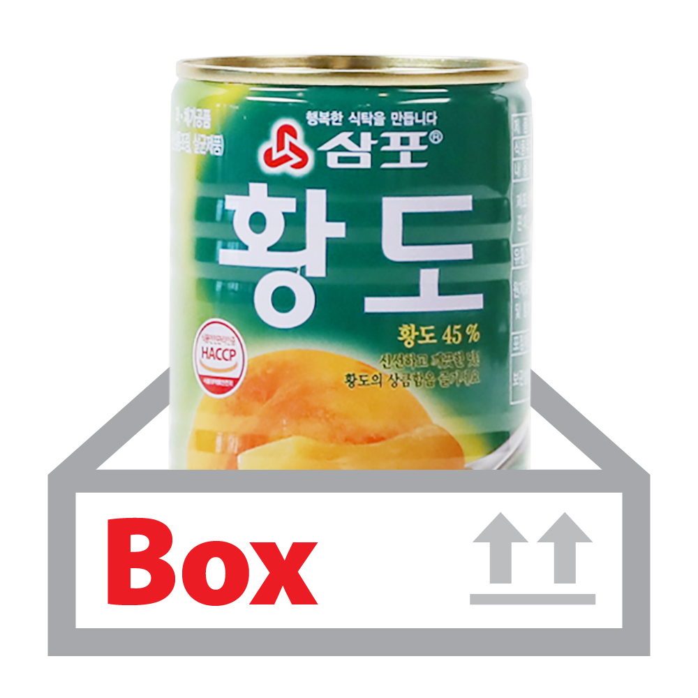 황도(슬라이스) 400g*24ea(박스)/삼포