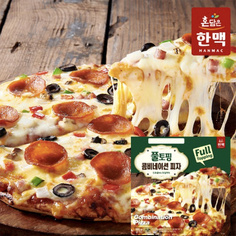 혼담은 풀토핑콤비네이션피자 385g/한맥