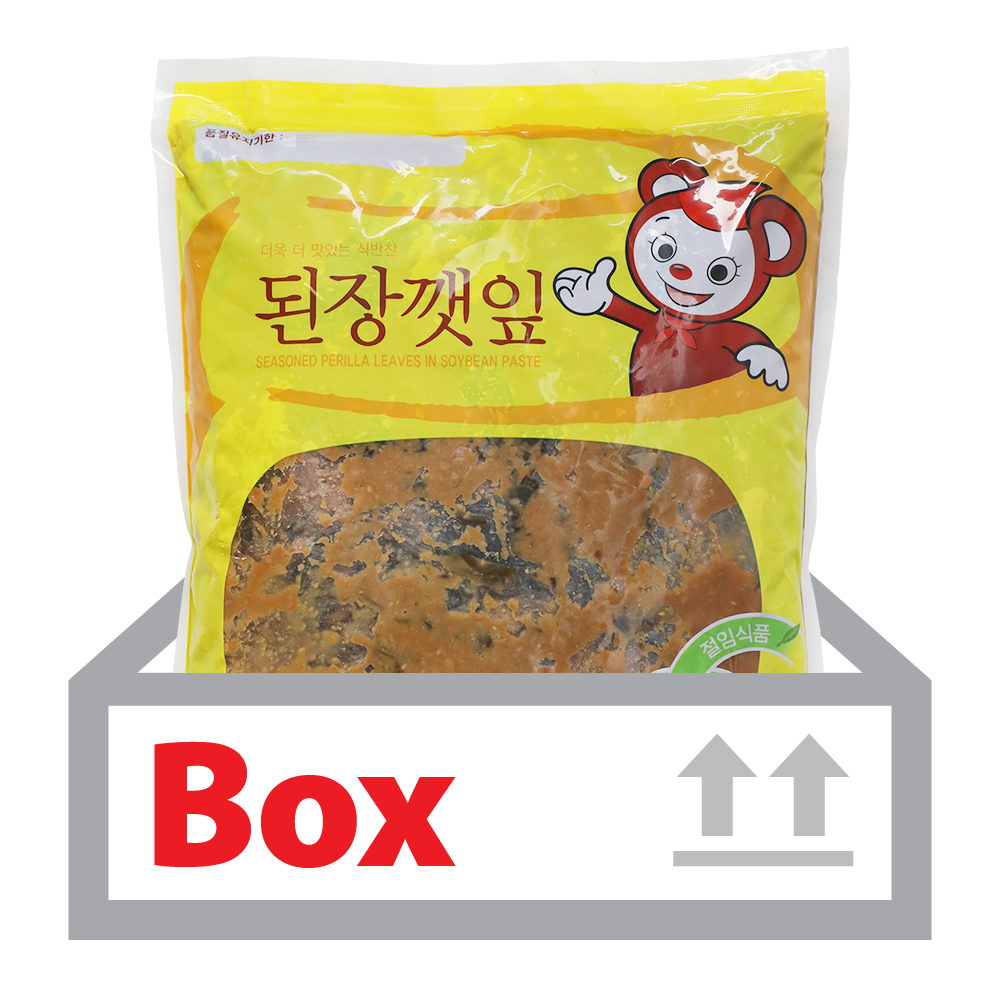 된장깻잎 4kg*4ea(박스)/반찬단지