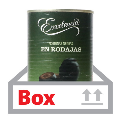 블랙올리브(슬라이스) 400g*12ea(박스)/엑셀렌시아
