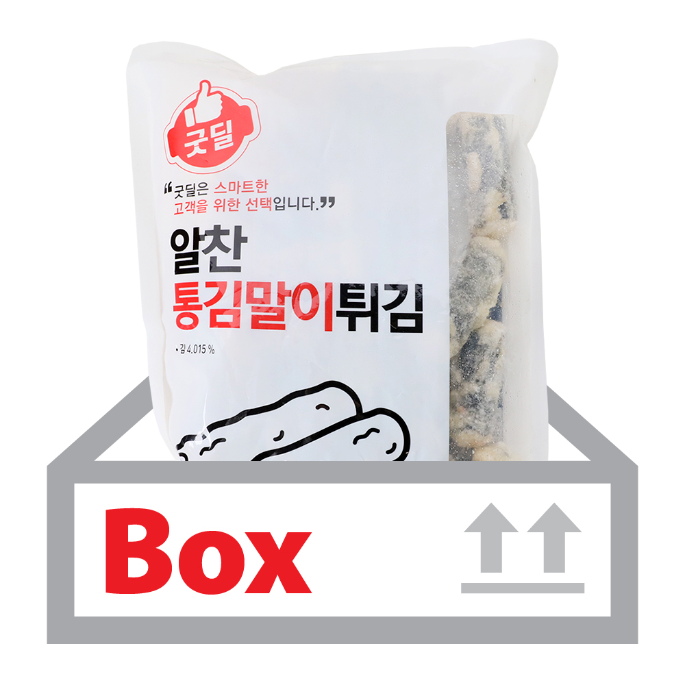 알찬통김말이튀김 1kg*10ea(박스)/굿딜