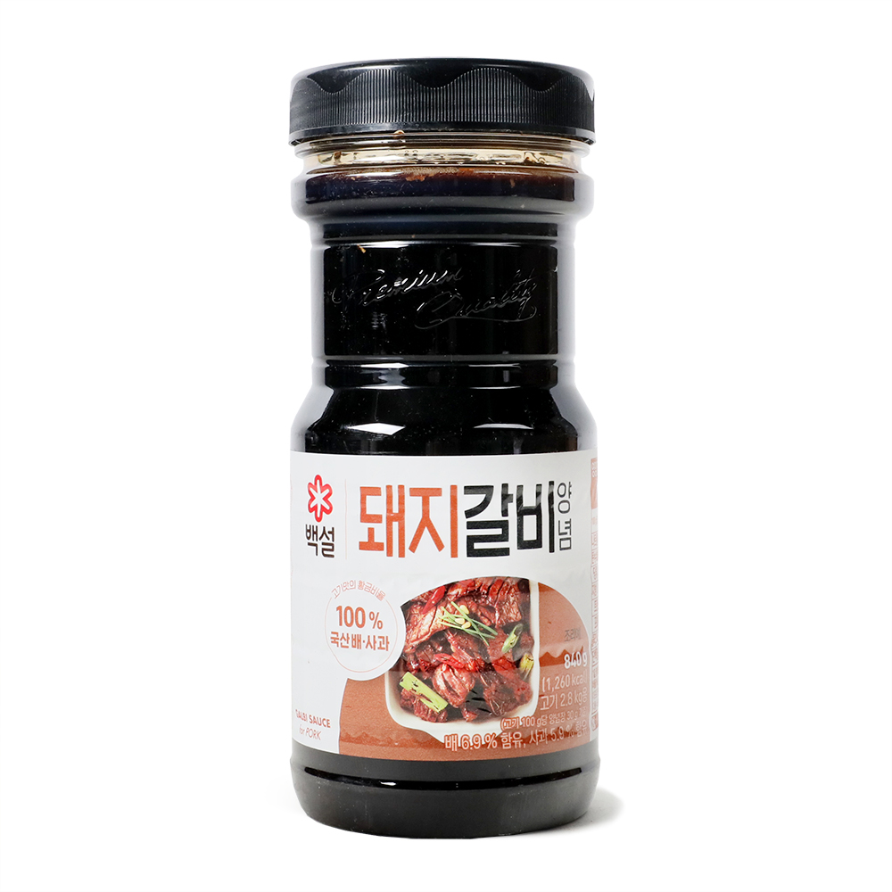 돼지갈비양념 840g/백설
