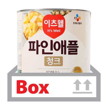 파인애플(청크) 3.062kg*6ea(박스)/이츠웰