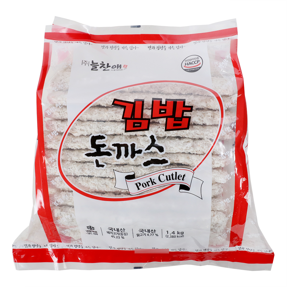 김밥돈까스 70g*20장/늘찬애