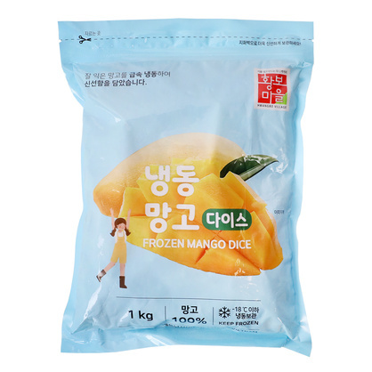 냉동망고다이스 1kg/황보마을