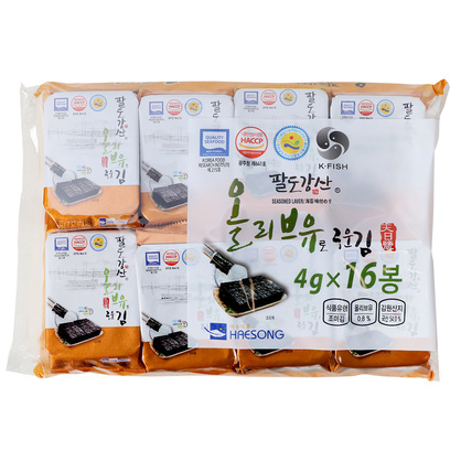 <b>[릴레이특가]</b> 올리브유로구운김(16입)/팔도강산