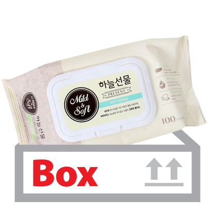 하늘선물물티슈(캡형) 100매*24ea(박스)