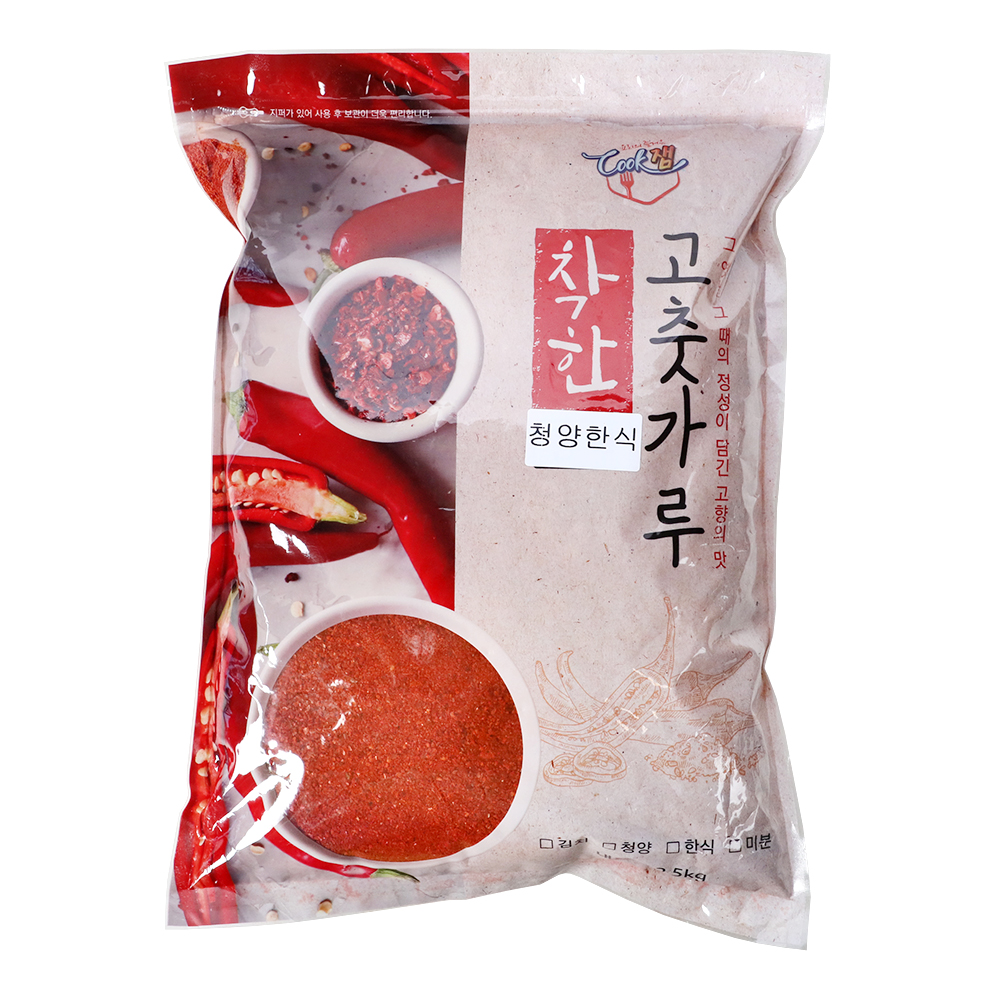 착한고춧가루(청양,한식용) 2.5kg/쿡잼
