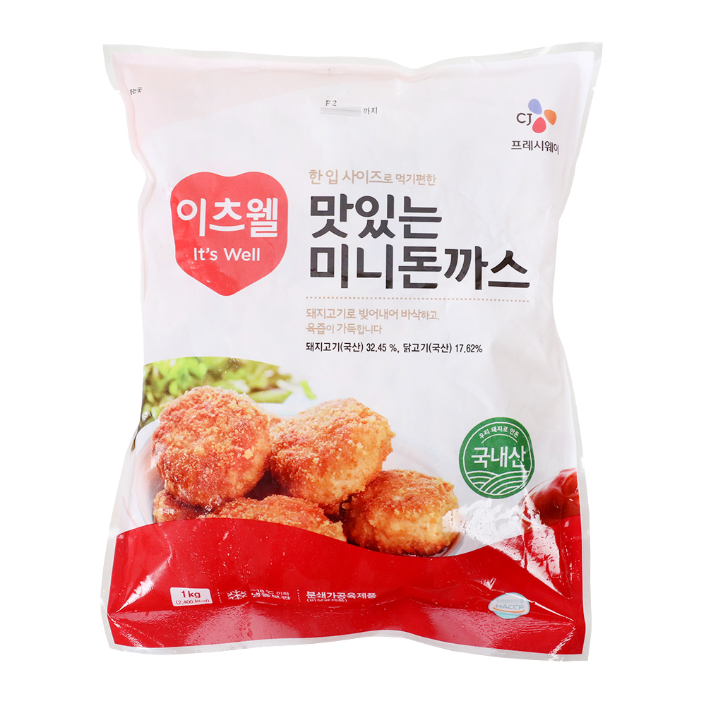 맛있는미니돈까스 1kg/이츠웰