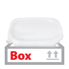 사각죽용기(대)(몸통+뚜껑) 50입*10ea(박스)/아주