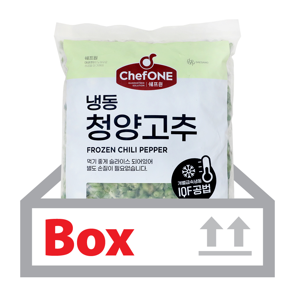 냉동청양고추 1kg*10ea(박스)/쉐프원