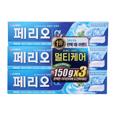 페리오뉴후레쉬알파 150g*3입/LG생활건강