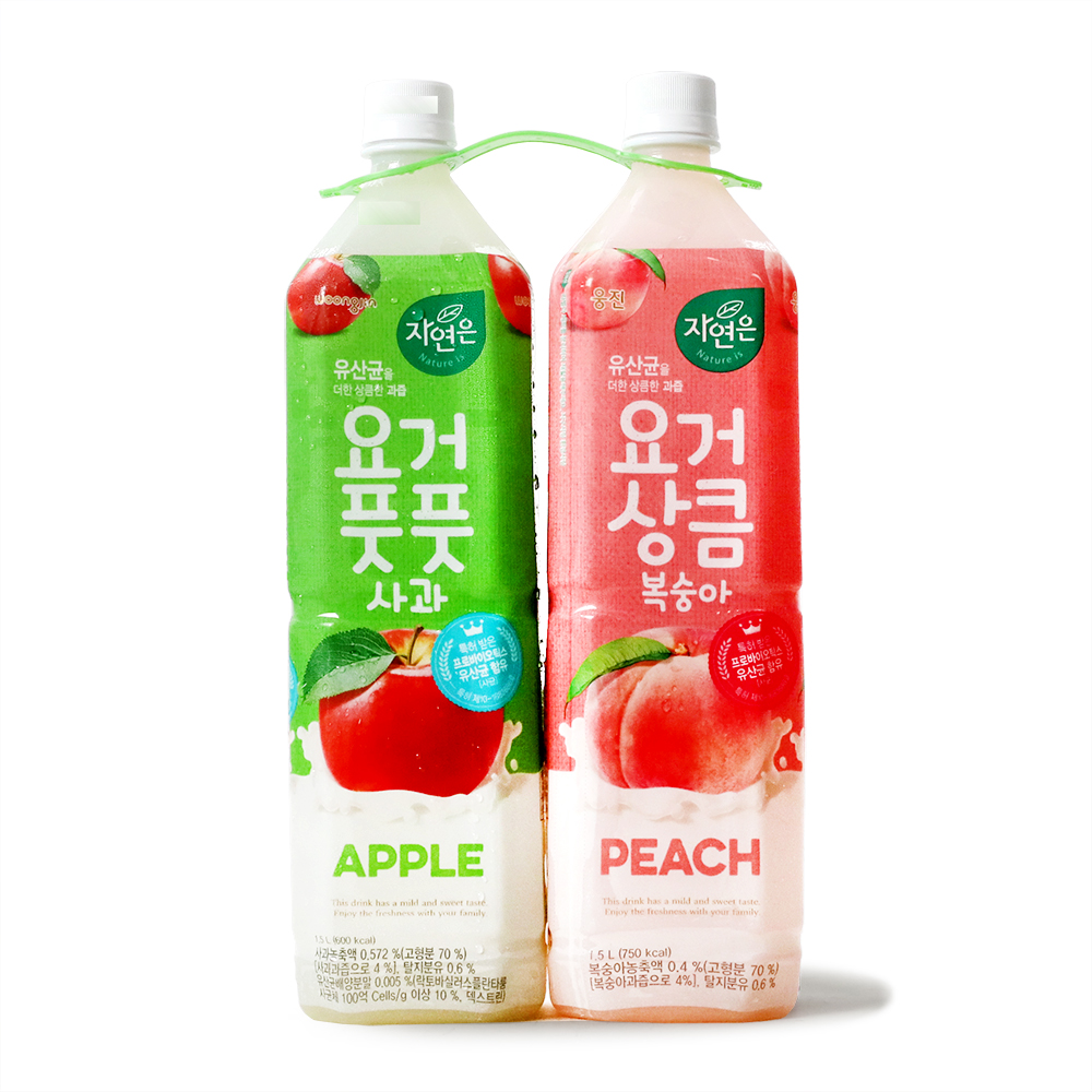 요거복숭아 1.5L+요거사과 1.5L/자연은