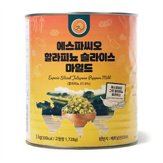 할라피뇨(슬라이스) 3kg/에스파씨오