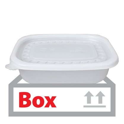 사각죽용기(소)(몸통+뚜껑) 50입*10ea(박스)/아주