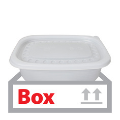 사각죽용기(중)(몸통+뚜껑) 50입*10ea(박스)/아주