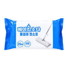 베이킹소다물걸레청소포(대형) 25매/올림생활