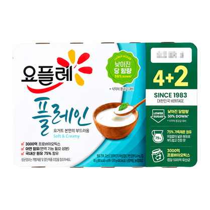 요플레플레인 85g*6입/빙그레