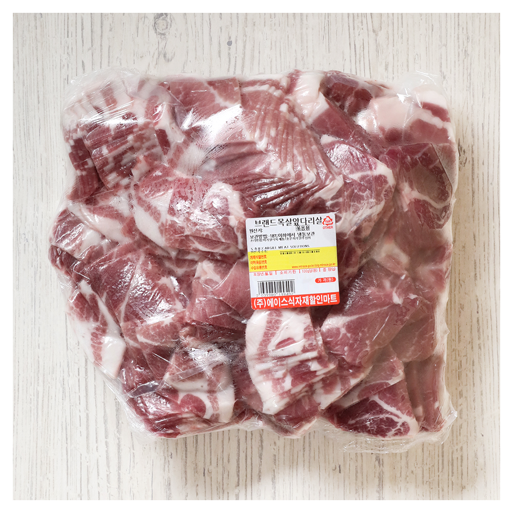 [업소용]수입 냉동목전지살(제육용) 1kg(5kg이상 구매시)