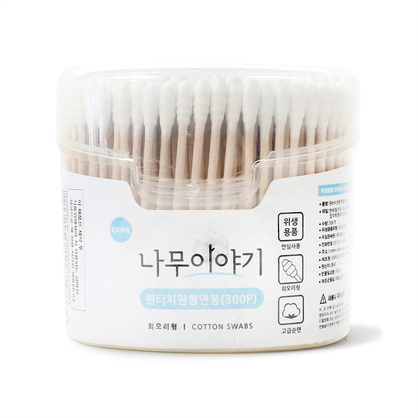 원형면봉 300p/나무이야기