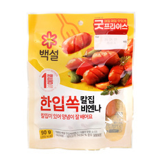한입쏙칼집비엔나 90g/백설