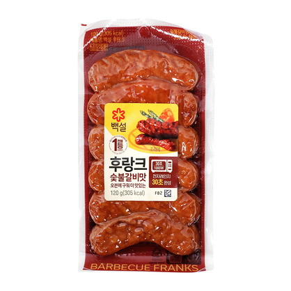 숯불갈비맛후랑크 120g/백설