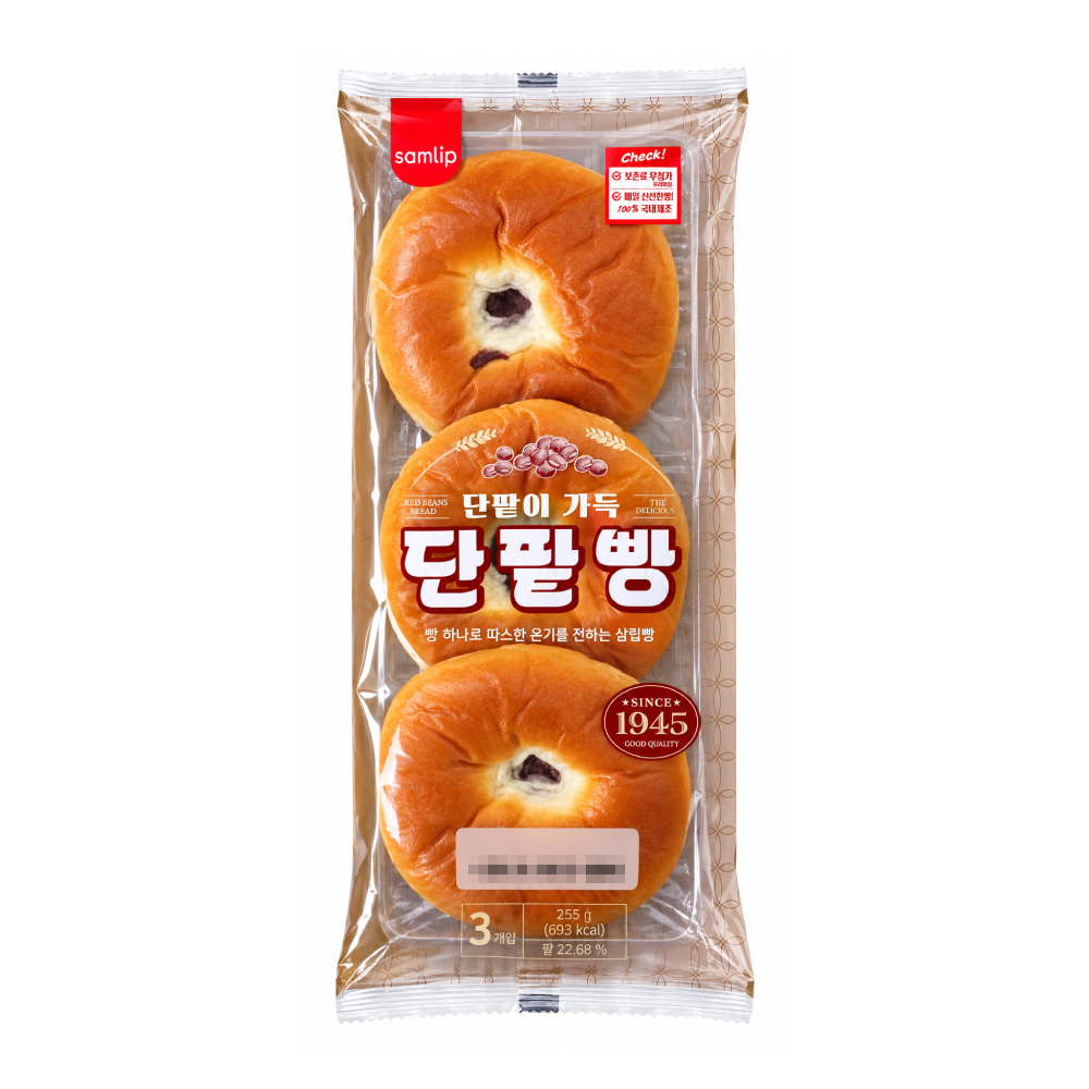 단팥빵 255g(85g*3입)/삼립