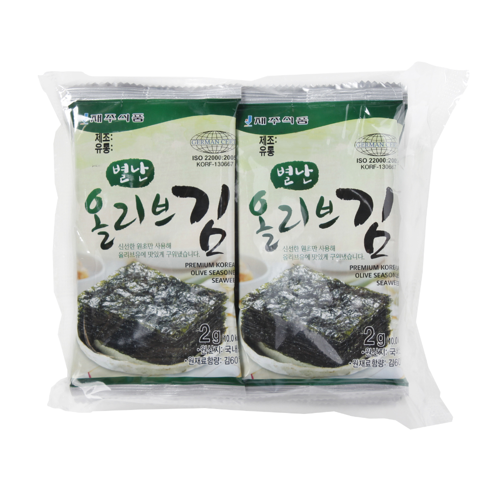 별난올리브김(도시락김) 10입/재주식품