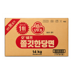 오쉐프 쫄깃한당면 14kg(벌크)/오뚜기
