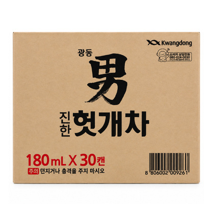 헛개차캔 180ml*30ea(박스)/광동