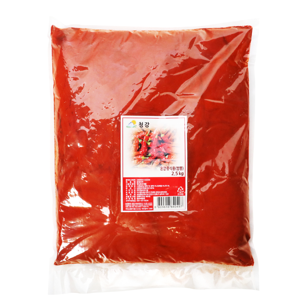 혼합고춧가루(중식,짬뽕용) 2.5kg/청강
