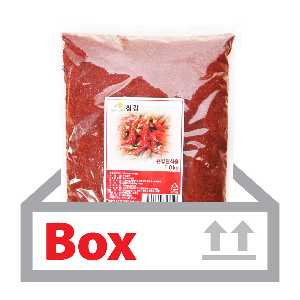 혼합고춧가루(한식용,중국산) 1kg*20ea(박스)/청강