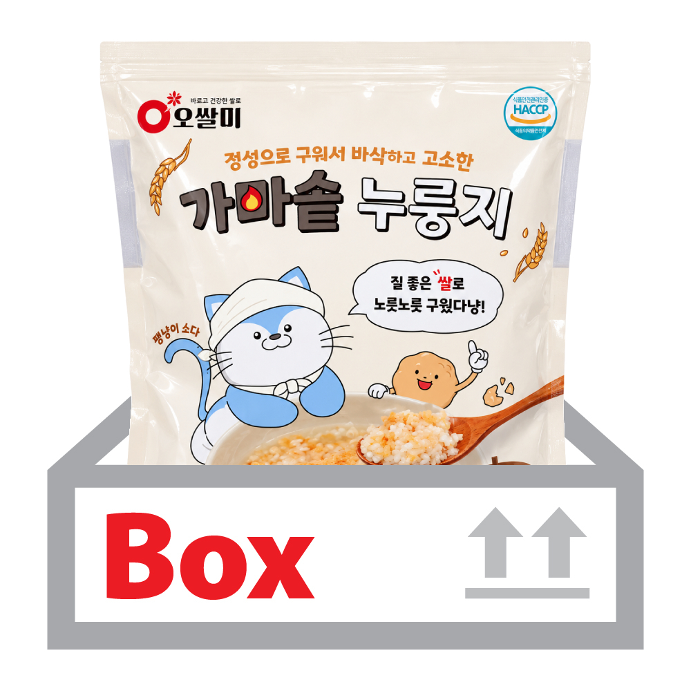 가마솥누룽지 3kg*4ea(박스)/오쌀미