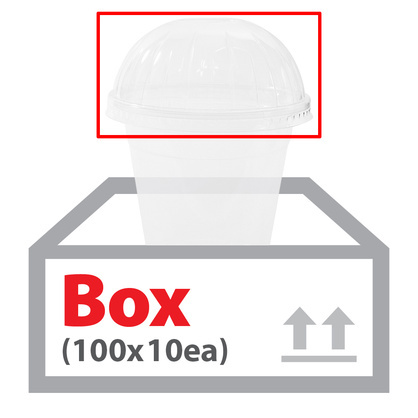 투명컵(돔/뚜껑) 100입*10ea(박스)
