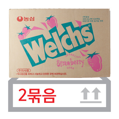 웰치스(스트로베리) 355ml*24ea(2박스)/농심