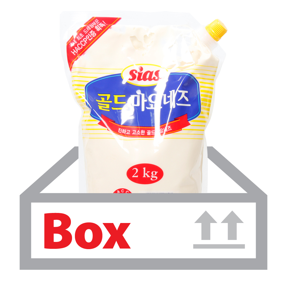 골드마요네즈(캡) 2kg*6ea(박스)/시아스