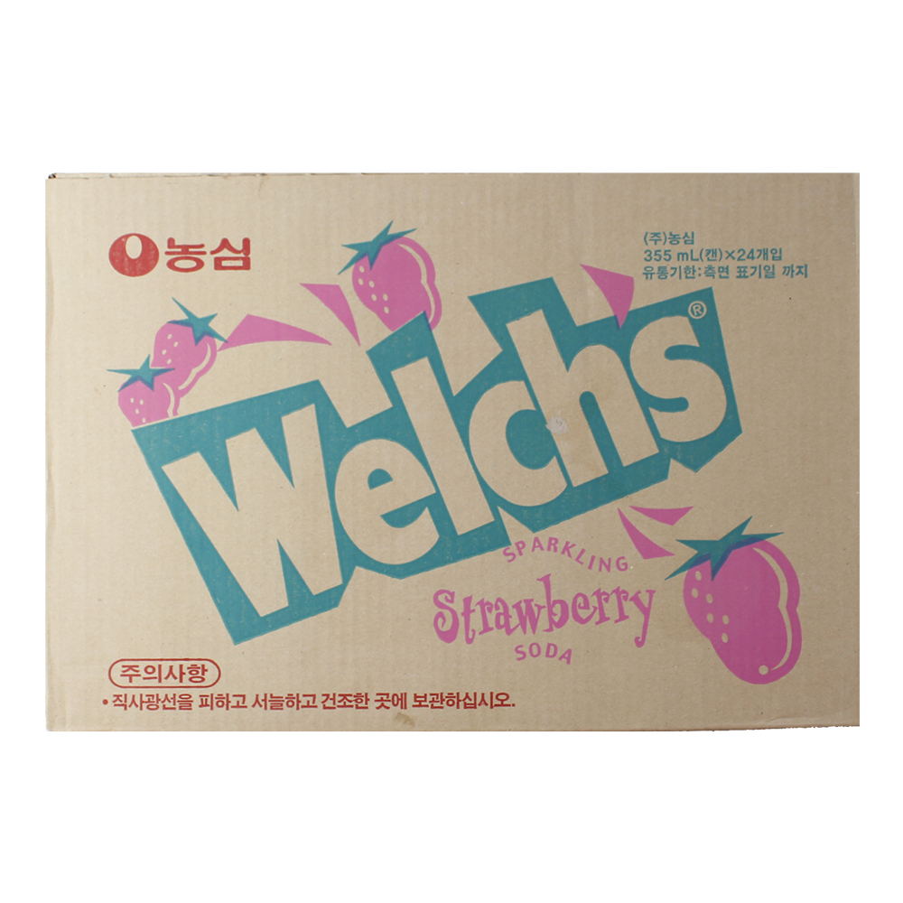 웰치스(스트로베리) 355ml*24ea(박스)/농심