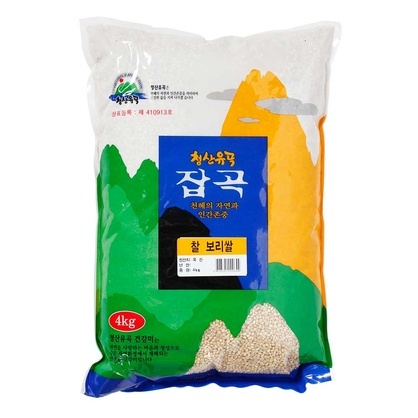 찰보리(국산) 4kg/청산곡물