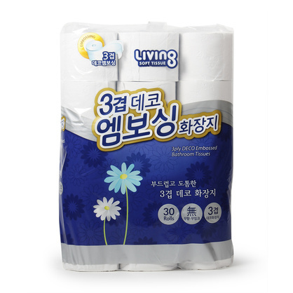 3겹데코엠보싱 30m*30롤/삼정펄프